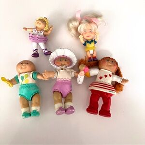 Vintage collection Cabbage Patch Kids Figurines 1980 & Tyco Quints blonde